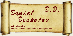 Daniel Despotov vizit kartica